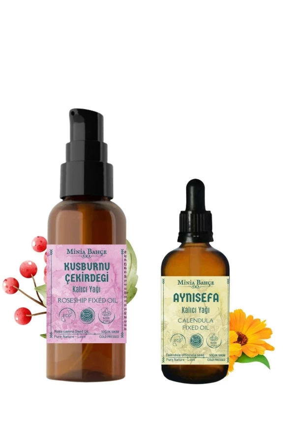 100ml Kuşburnu Çekirdeği Yağı , Aynısefa Yağı 30ml