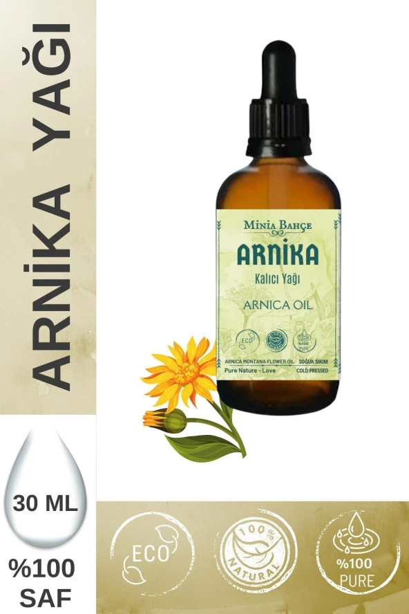 Arnika Sabit Yağı, %100 Saf, 30 Ml