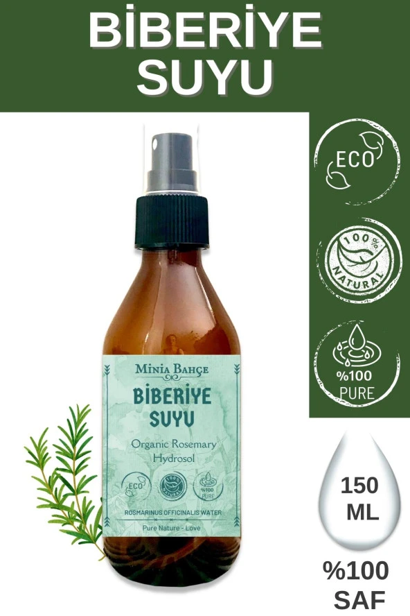 Organik Biberiye Suyu -yağlı- %100 Doğal, 150ml