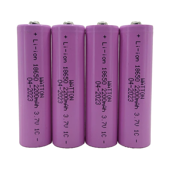 Watton 18650 2200mAh 4Lü Şarjlı Fener Pili Li-ion 3.7V 1C Premium