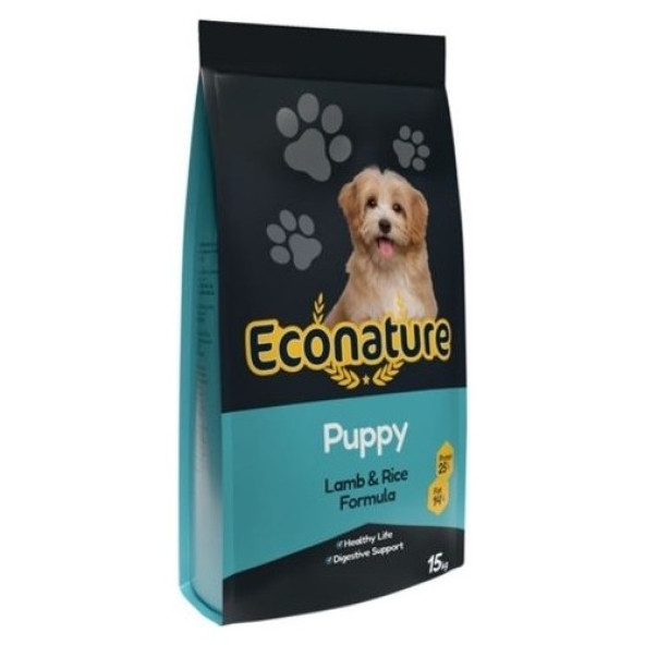 Econature Kuzu Etli Yavru Köpek Maması 15KG