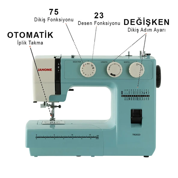 Janome TR 2023 Dikiş Makinesi - Resim 3