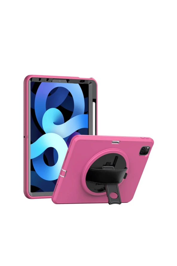 Qpen iPad Pro 11 inç (2018) Uyumlu Hand Strap Tablet Kılıfı - 6