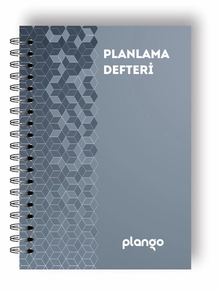 Gri Örgü Günlük Planlayıcı Defter - Ders Çalışma Planlayıcı Defteri - Planlama Defteri