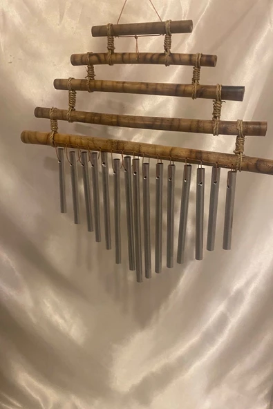 Deprem Zili Rüzgar Çanı Feng Sui Bambu ürün görseli