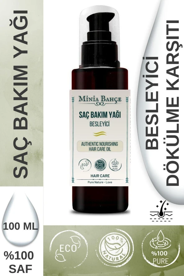 Besleyici Saç Bakım Yağı, %100 Doğal Ve Katkısız, 100ml ürün görseli 1