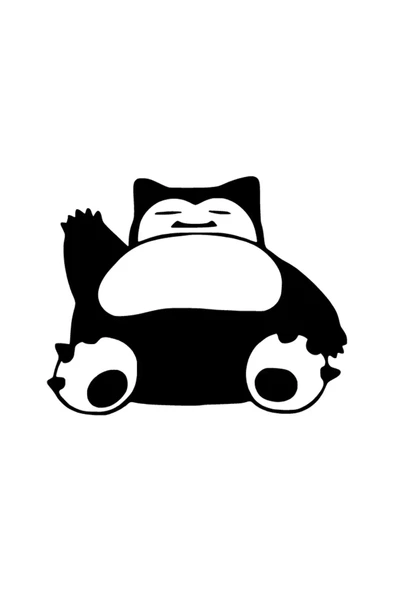 Snorlax  Pokemon Sticker (Oto-Motor-Laptop-Duvar-Dekor) 20 x 16 cm