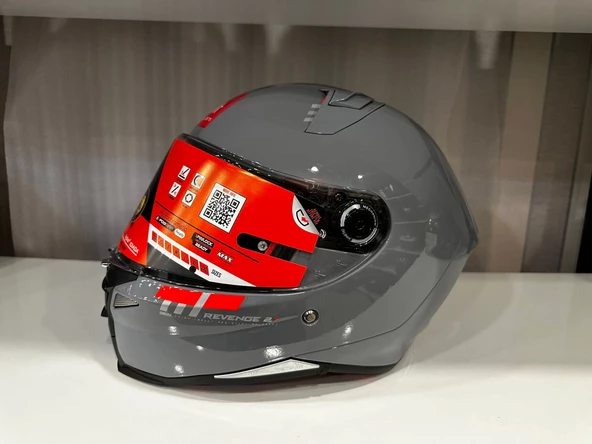 KASK MT REVENGE 2 S A12 PARLAK NARDO GRİ