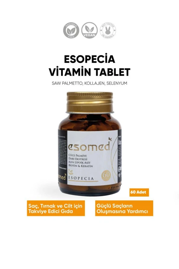 Esomed Especia Saç ve Tırnak Güçlendirici 60 Tablet - Resim 2
