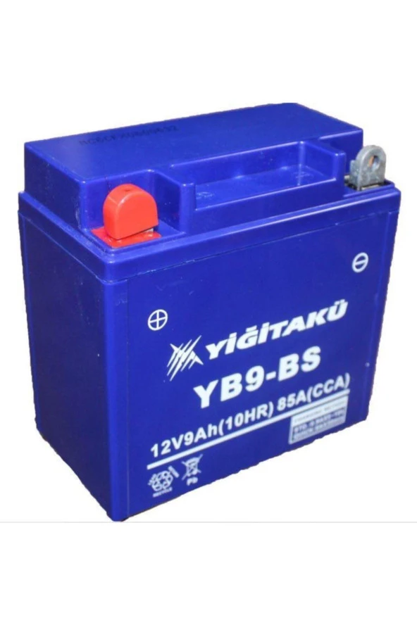 Yiğit Akü 12V 9 Ah Motorsiklet Aküsü Yb9-Bs 2021/04