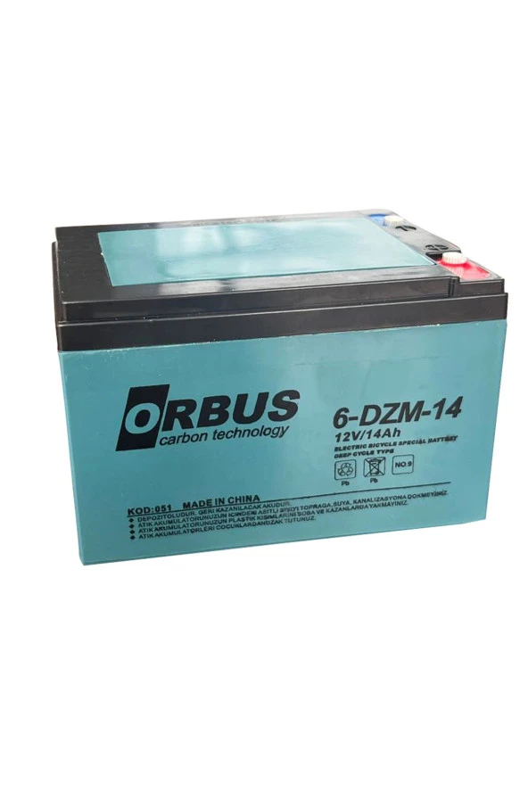 Orbus 12V 14Ah Jel Akülü Çocuk Araç Aküsü 2024 Üretim - 3