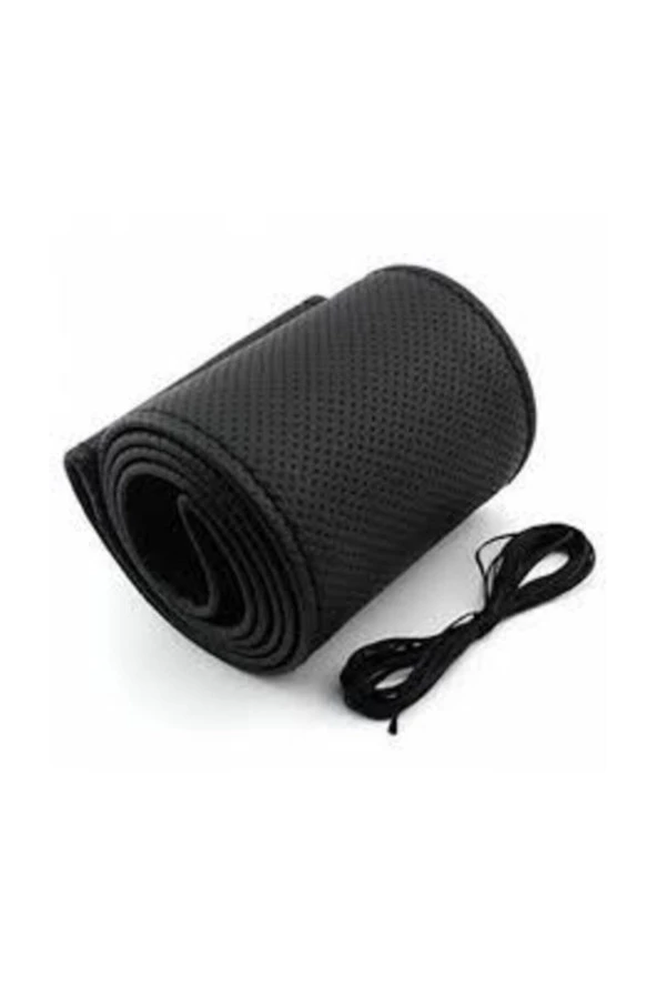 NiCe Shop Lada Samara Uyumlu Dikmeli Direksiyon Kılıfı Siyah Dikişli - Resim 1