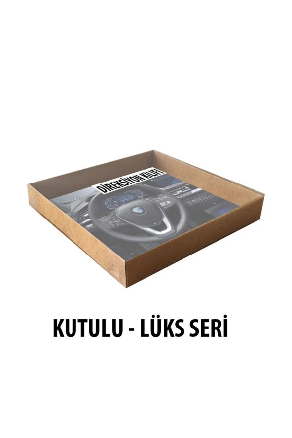 NiCe Shop Renault Safrane Uyumlu Elit Geçmeli Direksiyon Kılıfı Taba