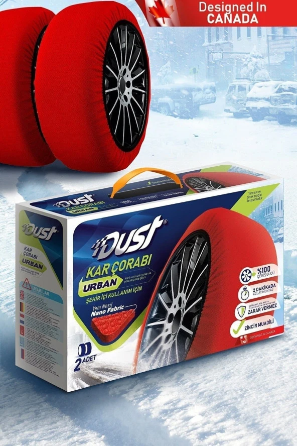 NiCe Shop Premium Lüks Araç Kar Çorabı205/75r15 Lastik Uyumlu-l