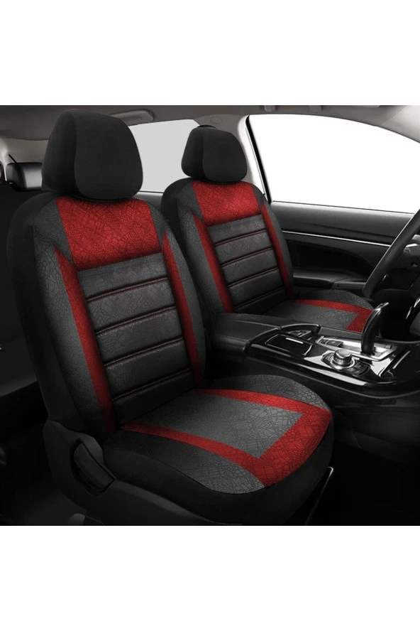 NiCe Shop Fiat Tempra Uyumlu Koltuk Kılıfı Samma - Kırmızı
