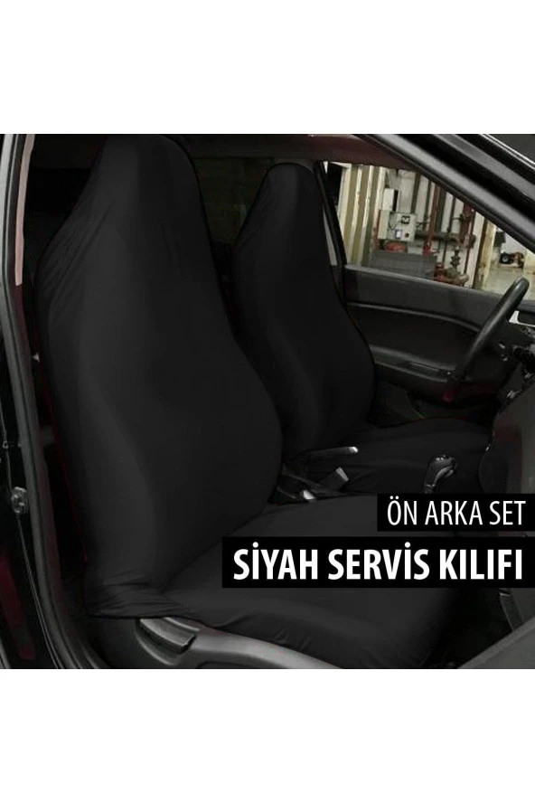 NiCe Shop Hyundai Elantra Uyumlu Koltuk Kılıfı Servis Kılıfı - Siyah