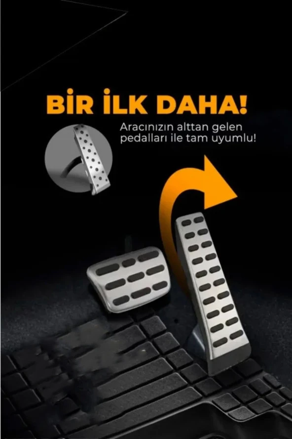 NiCe Shop Nice Premium Lüks Üniversal 4d Havuzlu Oto Paspas - 6