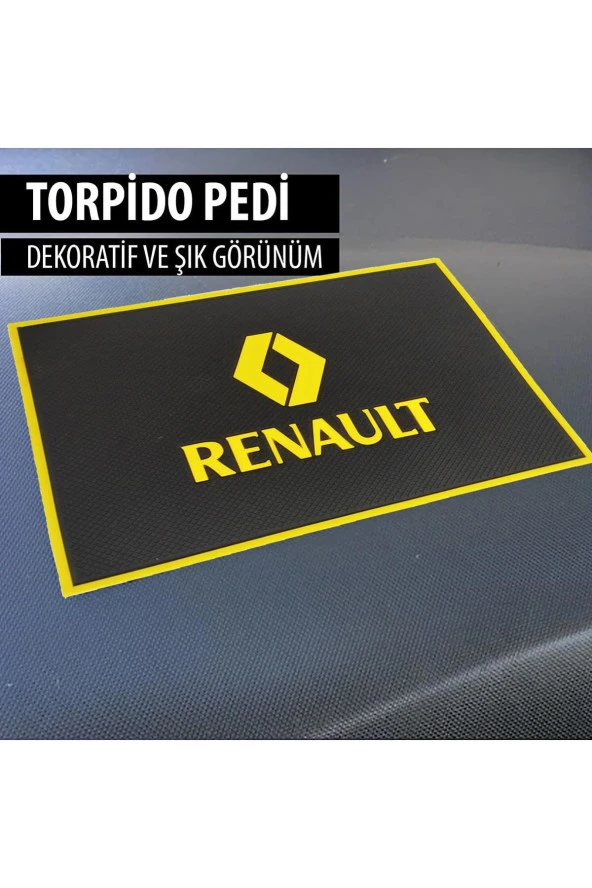 NiCe Shop Renault Torpido Üzerine Kaydırmaz Torpido Pedi