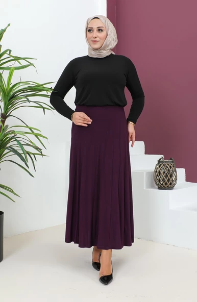 BÜYÜK BEDEN SANDY ÇIMALI ETEK - 2