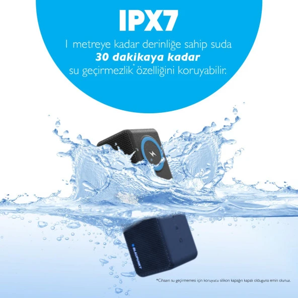 Blaupunkt LS250 Bluetooth Kablosuz Şarj Standlı Hoparlör Ses Bombası Siyah - 3