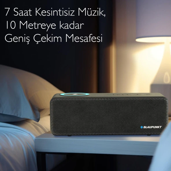 Blaupunkt LS250 Bluetooth Kablosuz Şarj Standlı Hoparlör Ses Bombası Siyah - 5