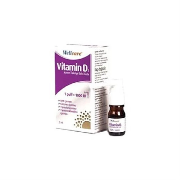 Wellcare Vitamin D3 1000 IU 5 ML