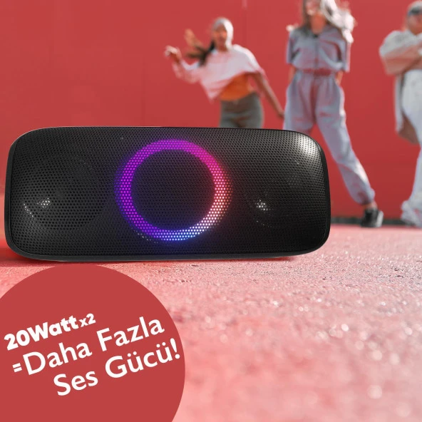 Blaupunkt LS280 Bluetooth Su Geçirmez Hoparlör Ses Bombası Siyah - 4