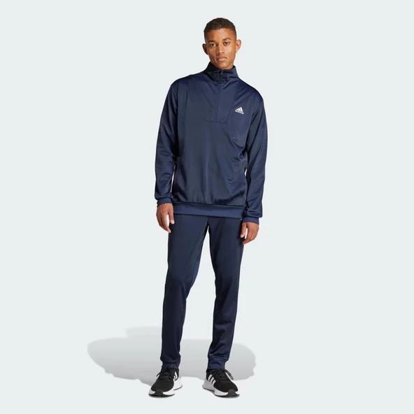 Adidas IR8205 Small Logo Tricot Track Suit Erkek Siyah Eşofman Takımı