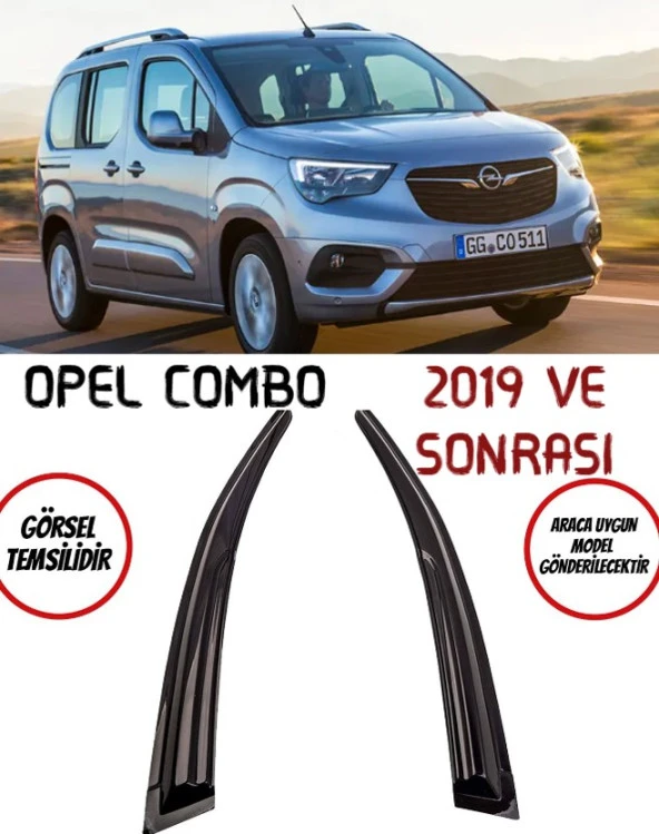 Opel Combo 2019 Ve Sonrası Cam Rüzgarlığı 2-li