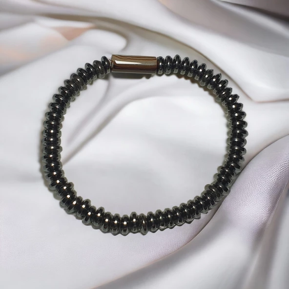 Doğal Taşlı Unisex Kadın/Erkek Esnek Bileklik ürün görseli