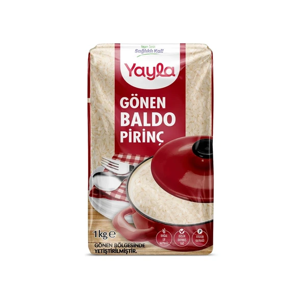 Yayla Gönen Baldo Pirinç 1 kg 3 lü - 2