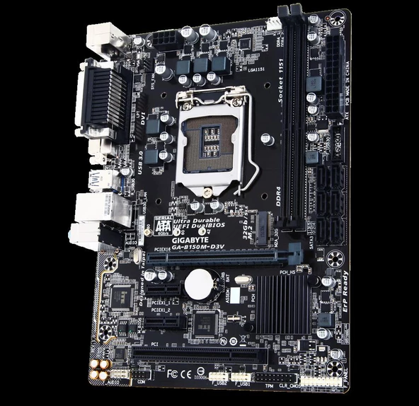 GIGABYTE B150M-D3V-DDR3 1866MHz M2 Anakart - 3