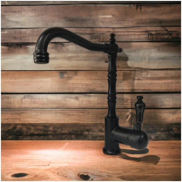 Venezia Retro Serisi Siyah Mutfak Evye Bataryası - 5