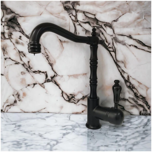 Venezia Retro Serisi Siyah Mutfak Evye Bataryası - 7