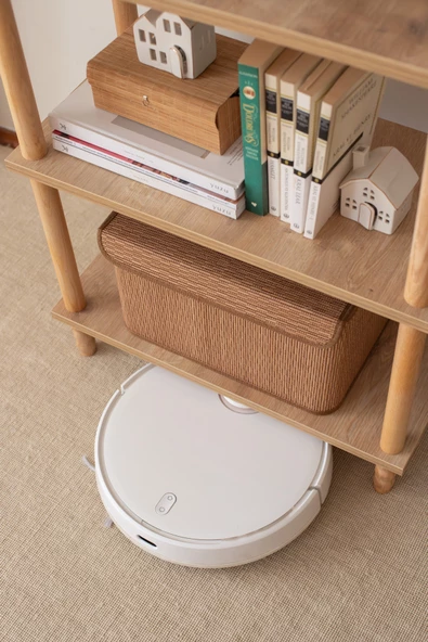 Concept 2 Raflı Organizer Kitaplık Banyo Mutfak Dolabı  Balkon Ofis Düzenleyici Ahşap Nature - 2