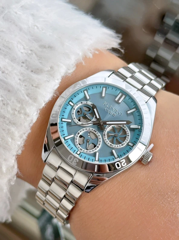 JG. Polo Clup JPC.0124.B02359C.1 Çelik Kadın Kol Saati - Resim 2