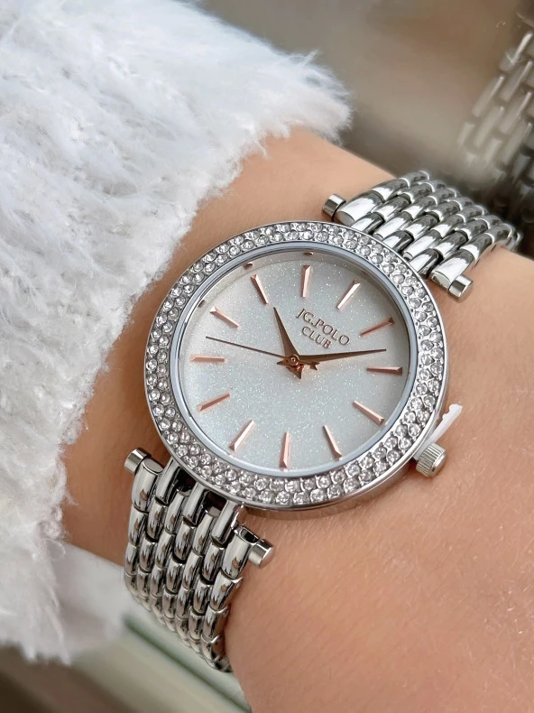 JG. Polo Clup JPC.0124.13955B.1 Çelik Kadın Kol Saati - Resim 3