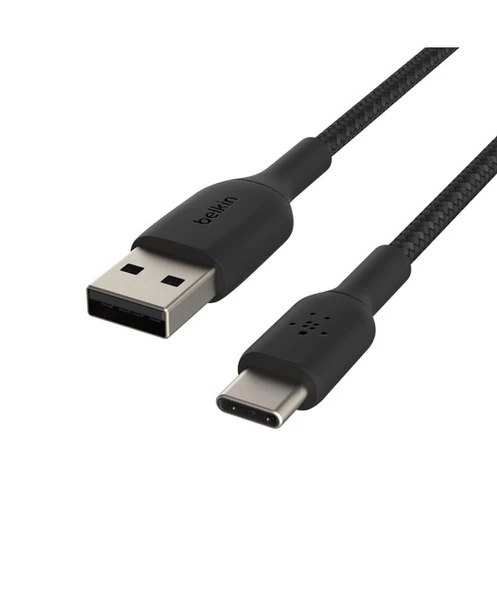 Belkin Type-C Örgülü Data & Hızlı Şarj Kablo 1m Siyah