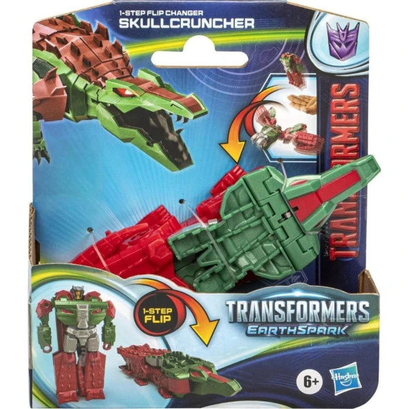 Transformers Earthspark Tek Adımda Dönüşen Figür Skullcruncher F6229-F8661