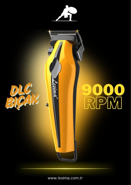 Lesima  Herkül DLC Bıçak 9000 Rpm Saç Sakal Tıraş Makinesi