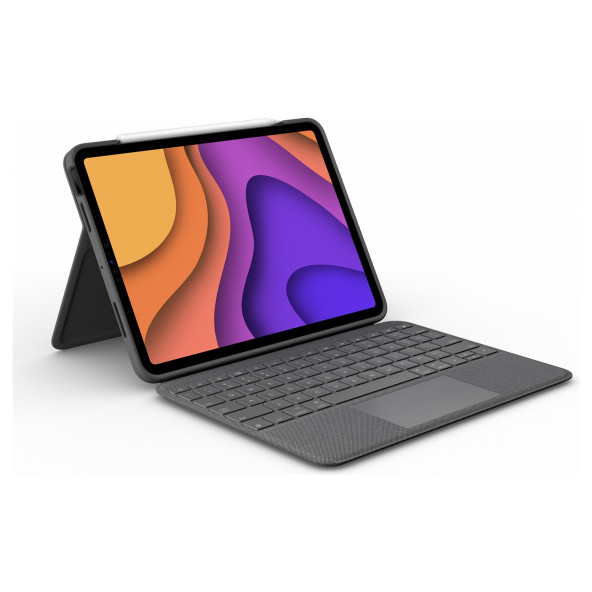 Logitech Slim Folio Touch iPad Air 10.9 inç 4. Nesil ile Uyumlu Klavyeli Kılıf - Koyu Gri