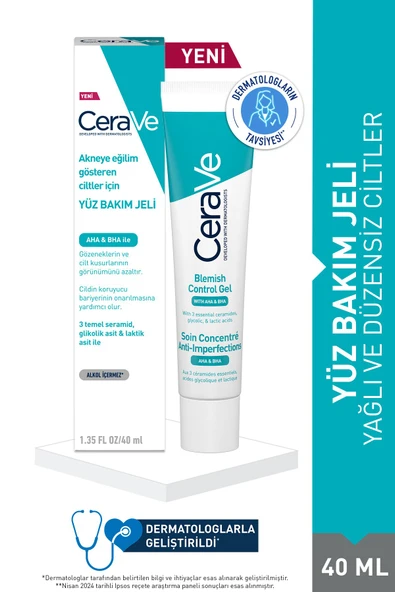 CeraVe Akneye Eğilim Gösteren Ciltler İçin Yüz Bakım Jeli 40 ml