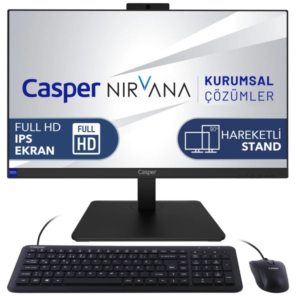 Casper Nirvana A70.1235-EF00X-V i5-1235U 64 GB 1 TB NVME SSD 23.8" Dos AlO Masaüstü Bilgisayar
