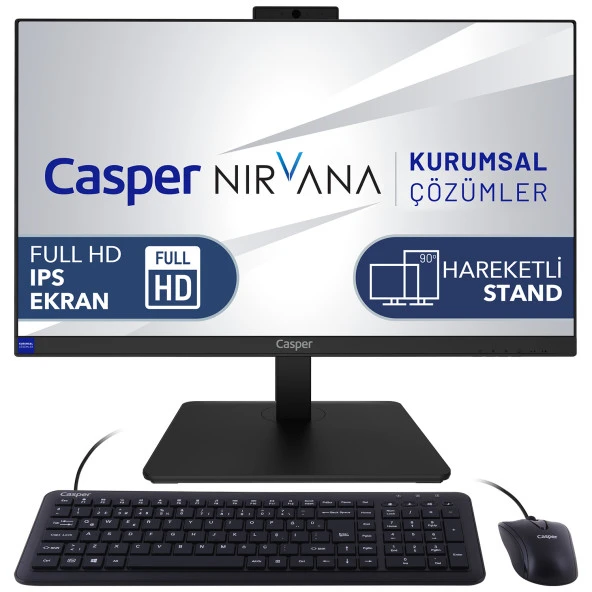 Casper Nirvana A7H.1470-EX00X-V i7-14700 64 GB 2 TB NVME SSD 23.8" Dos AlO Masaüstü Bilgisayar