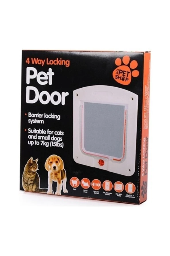 Pet Door Kedi Köpek Kapısı 20 X 22 X 3 Cm Geçiş 15.5cm-15cm