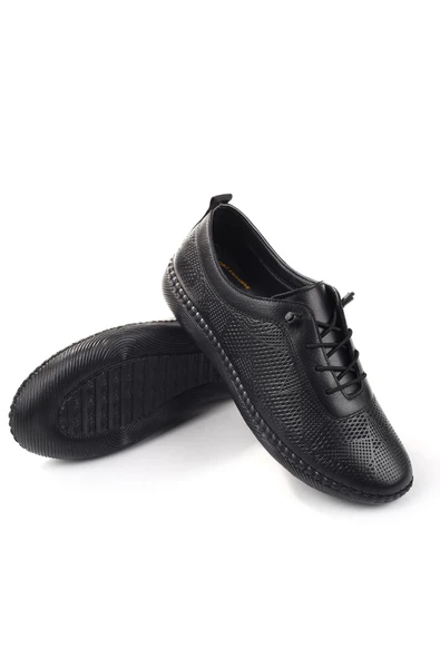 Tardelli 7000 Kadın Günlük Hakiki Deri Ortopedik Ayakkabı - Resim 3