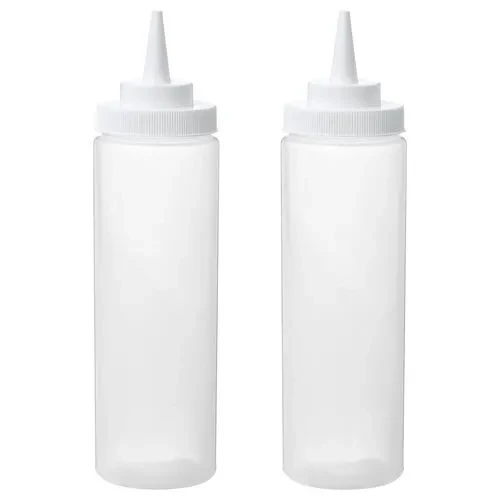 IKEA Grılltıder Plastik Sos Şişesi Şeffaf 2 Adet 330 ml - 1