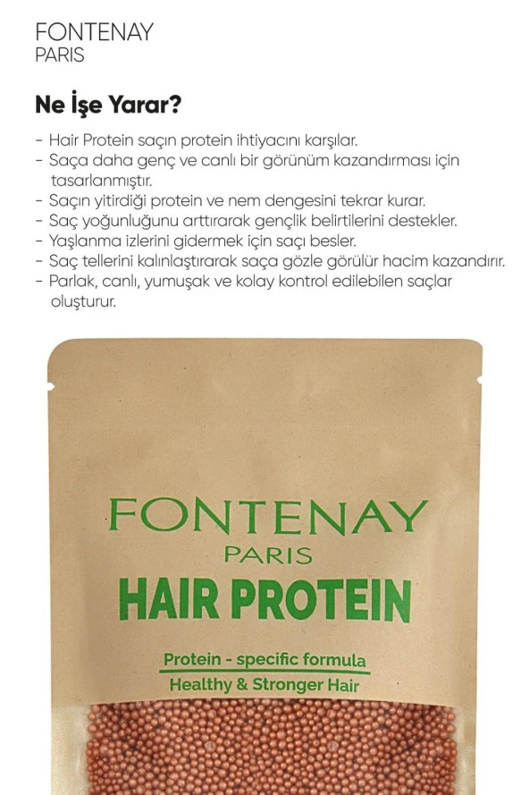 Fontenay Saç Bakım Proteini / Hair Protein Yıpranmaya Karşı Özel Ürün 100gr 2'li Set - 5