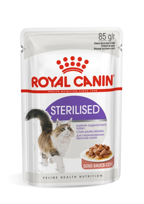 Royal Canin Sterilised Kısırlaştırılmış Kedi Yaş Maması 85gr ürün görseli 1