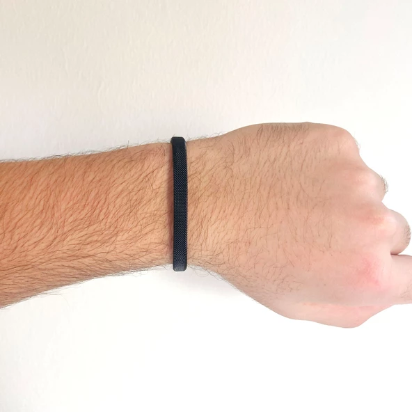 Altın Kaplama Siyah Erkek Kelepçe Bileklik EBLK-431 - 2